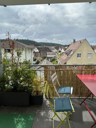 Aussicht vom Balkon