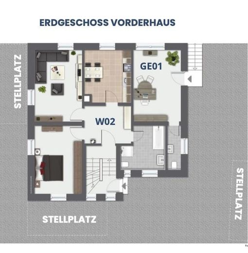 Kapitalanlage: Vodafone Shop in Amberg mit 7,7% Rendite in Top Lage langfristig vermietet – Grundriss Gewerbe rechts
