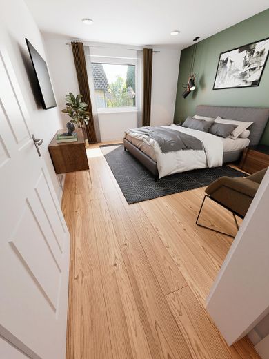 Borby - Bungalow modernizzato con giardino e garage - dopo ristrutturazione integrale – Schlafzimmer