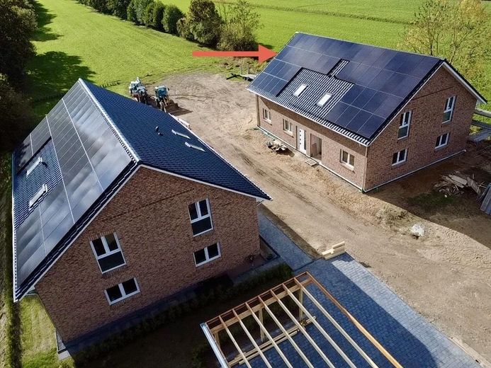 Zwillings-Doppelhäuser