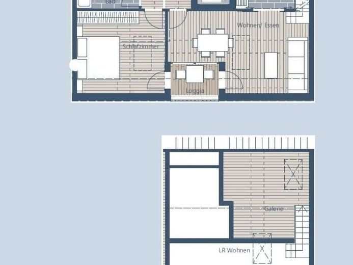 Gemütlich wohnen auf zwei Etagen - 2,5-Zi-Maisonettewohnung mit Loggia – Foto 1