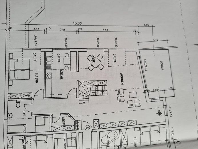 Grundriss Bauantrag DG