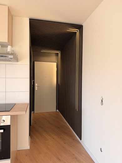 renovierte 2 Raum Wohnung mit Klima, EBK und TG Stellplatz – Flur
