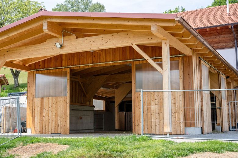 Stallanbau Außenansicht