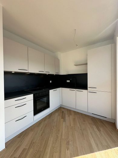Stylish 1-room loft apartment with panoramic views and fitted kitchen – Küche