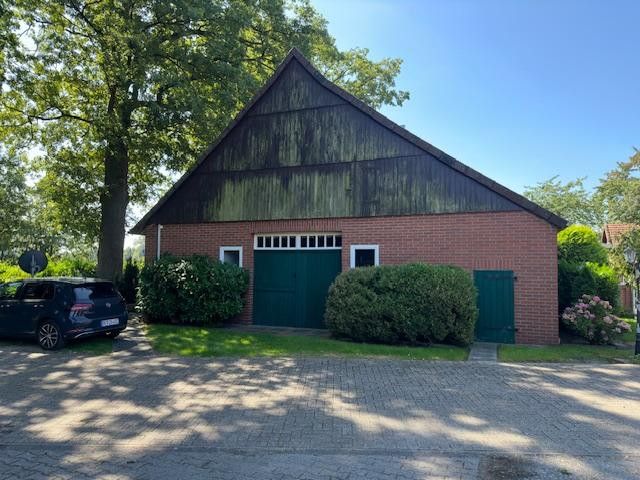 Bauernhaus Hofstelle zwischen Ladbergen und Greven 20 Minuten bis Münster – Ansicht Altbau Zufahrt