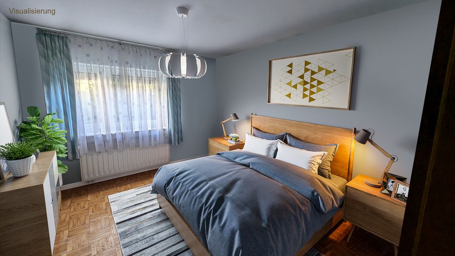 Schlafzimmer EG Visualisierung