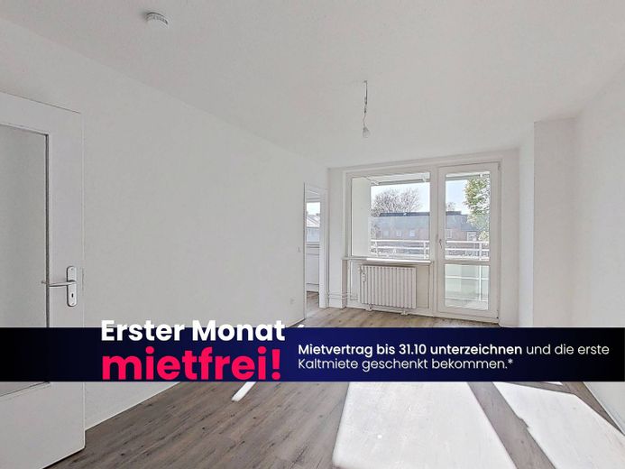 Ein warmes Zuhause beginnt mit einer kühlen Ersparnis: Moderne 1-Zimmer-Wohnung mit EBK und großem BALKON – Foto 2