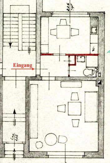 Erstbezug nach Renovierung - Apartment mit eigenem Garten und Garage in ruhiger Lage – Grundriss