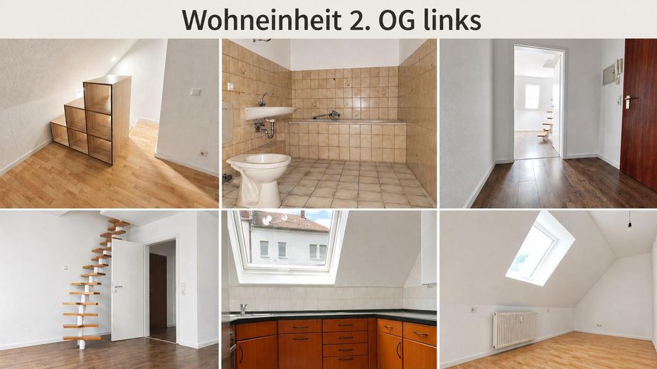 Immobile d'investimento: edificio residenziale e commerciale in posizione d'angolo con solida base commerciale – Wohneinheit 2. OG links 67m²