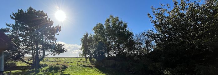 Der Ausblick aus dem Garten