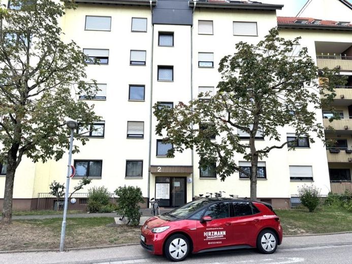 Zadbane mieszkanie 1-pokojowe na parterze z przestronnym balkonem i zewnętrznym miejscem parkingowym w Leimen – Zdjęcie 1