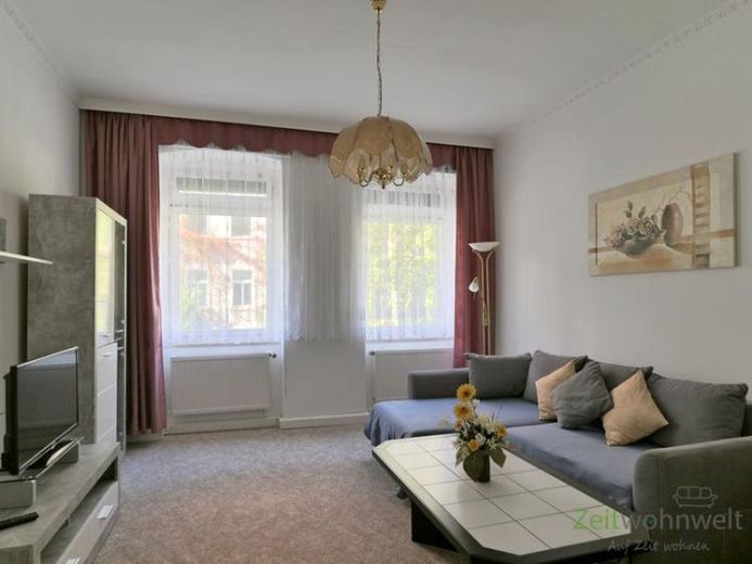 (EF0766_M) Erfurt: Andreasvorstadt, kleine möblierte 2-Zimmer-Wohnung, Wäschwechsel inklusive – Foto 1