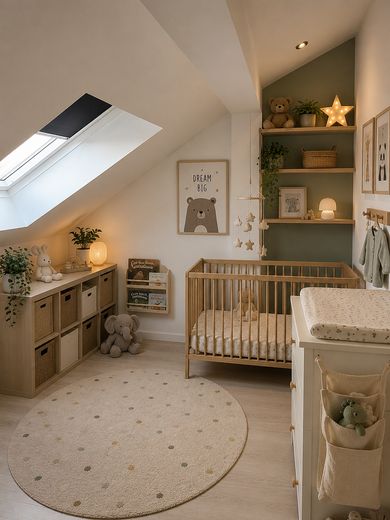 ☀️ Affascinante appartamento mansardato di 3,5 locali con loggia sopra Norimberga ☀️ – Schlafzimmer 3 Variante Kinder