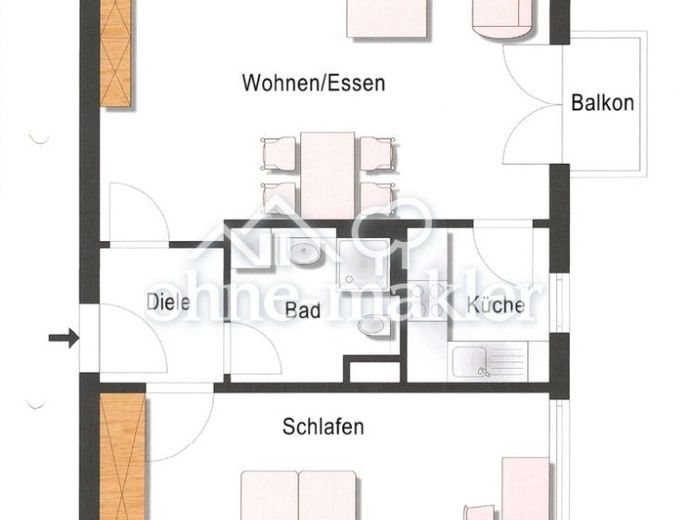 2-Zimmer-Wohnung in der Ulmer Weststadt nahe Söflingen – Foto 1