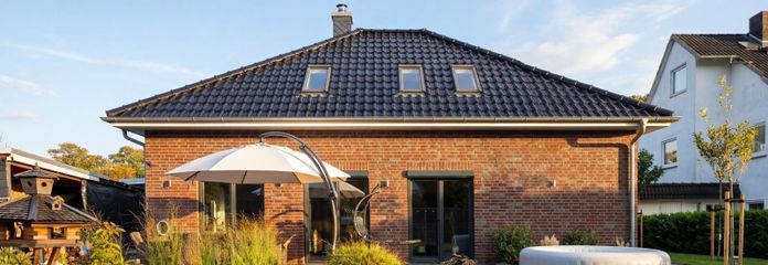 Luxuriöser Bungalow direkt an der Landesgrenze zu Schwanewede ** 719.000 VB oder Preisvorschlag** – Gartenansicht