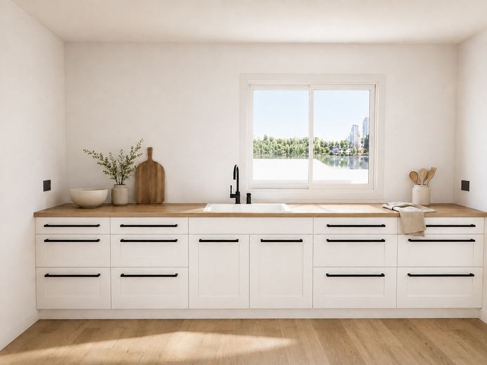 5% AfA - Auf 69 m² stilvoll Wohnen oder mit Rendite vermieten – The Attic Apartment – Küche