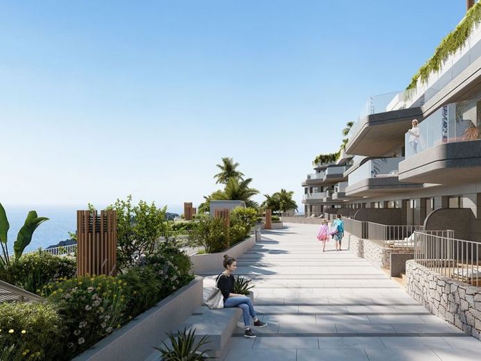 Fantastische Wohnungen mit 1 Schlafzimmern, 1 Badezimmer, Klimaanlage, Tiefgaragenstellplatz, Gemeinschaftspool und Meerblick – Foto 1