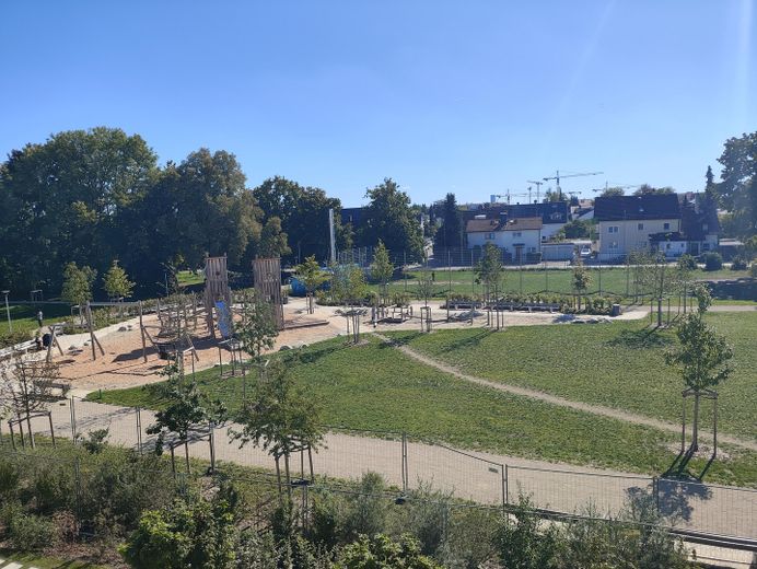 Prima occupazione: nuovo appartamento di 1 locale con cucina attrezzata, balcone esposto a sud e vista sul parco, vicino alla metropolitana e alla S-Bahn di Feldmoching – Foto 22