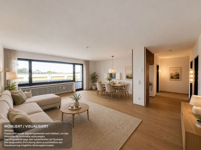 KEINE KÄUFERPROVISION 
3-ZIMMER-HOCHPARTERRE-WHG., TAGESLICHTBAD, GÄSTE-WC, BALKON + EINZELGARAGE! – Foto 1
