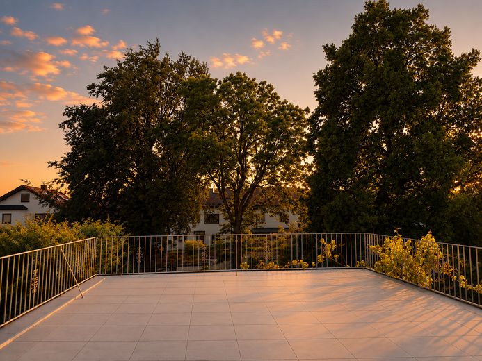 Pierwsze zamieszkanie bez prowizji – 2 pokoje z tarasem na dachu w Neubiberg – Dachterrasse