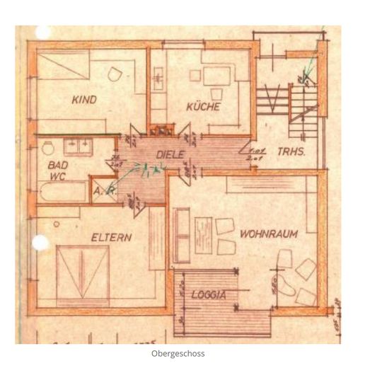 3-Zi-Wohnung Nähe Offlumer See – Grundriss