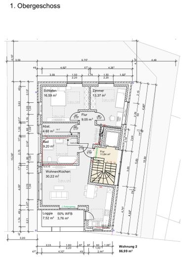 Grundriss 1. Obergeschoss