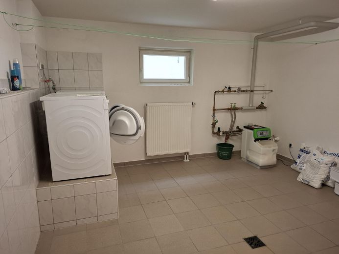 Repräsentatives Einfamilienhaus mit separaten Gewerbegebäude Werkstatt/Lagerhalle – Waschraum KG