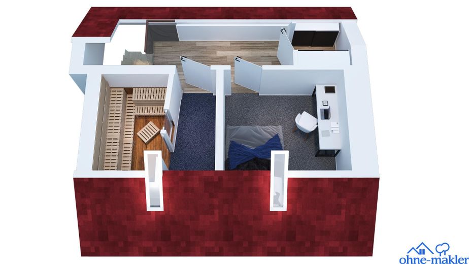 Glückstadt Zentrum Wohn u. Geschäftshaus provisionsfrei – 3. Etage Wohnbereiche