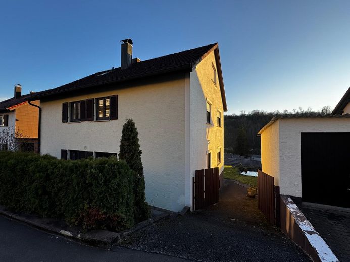 Außenansicht Haus Garage