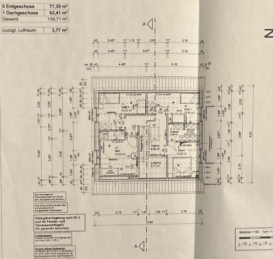 Modern tek ailelik ev, geniş bahçeli – Grundriss OG