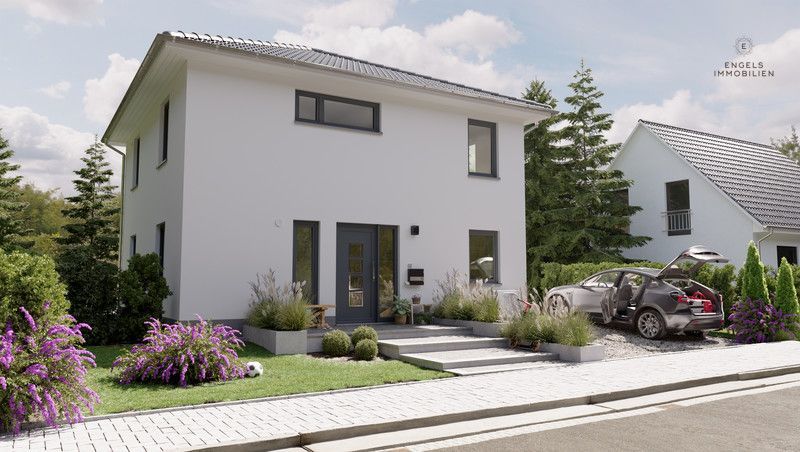 Stadthaus zum Wohlfühlen mit Keller in Waldbröl - Energiesparhaus EH 55 GEG – Stadthaus-Flair-124-Strasse