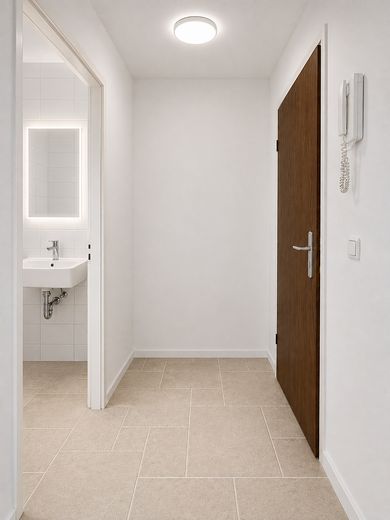 Renovierte 1-Zimmer-Wohnung mit 52 m² Innenhof in RWTH-Nähe – provisionsfrei – Eingangsbereich / Diele