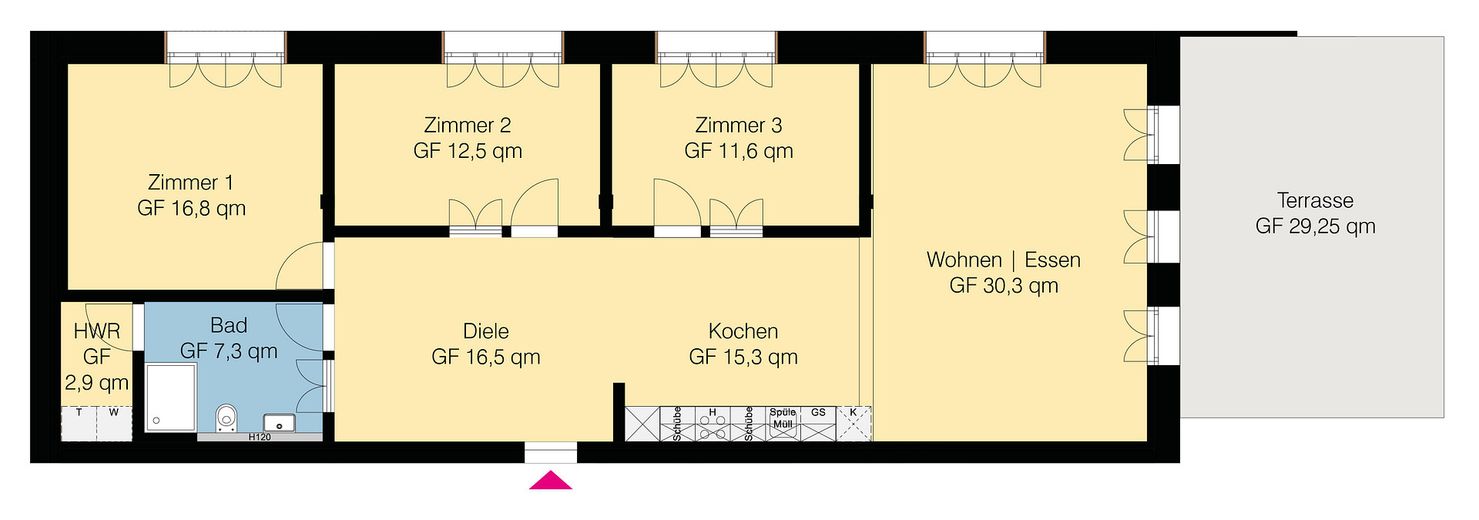 Wohnungsgrundriss