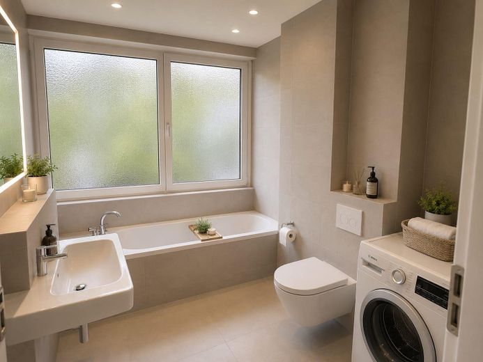 Energie-B ! Provisionsfrei ! 4-Zi Lichterfelde West mit Balkon – Badezimmer
