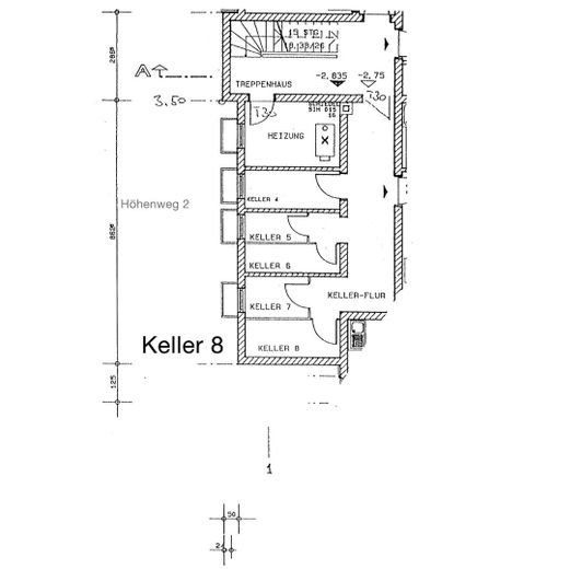 Kelleranteil 8 der Wohnung