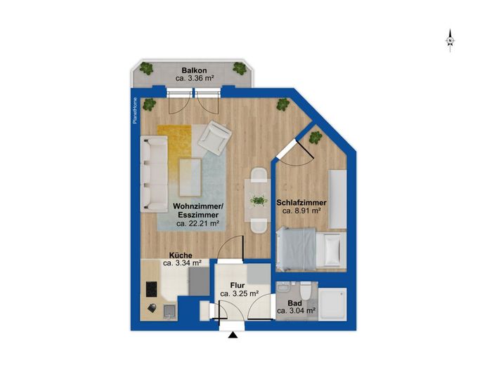 Klein Fein Küstennah – Grundriss