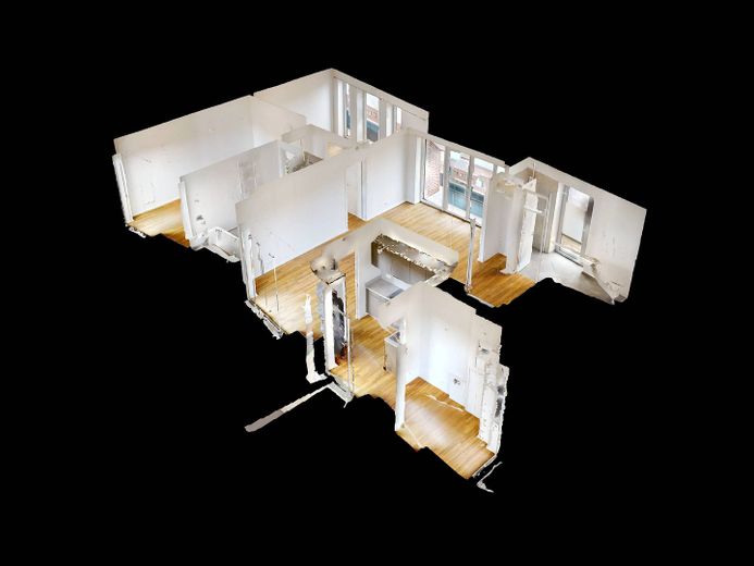 Wohntraum in Rissen: 3-Zimmer-Dachgeschosswohnung mit 2 Dachterrassen, eigenem Lift, EBK uvm. – 3D-Ansicht Grundriss