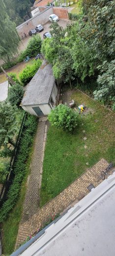 Blick von oben in den Innenhof