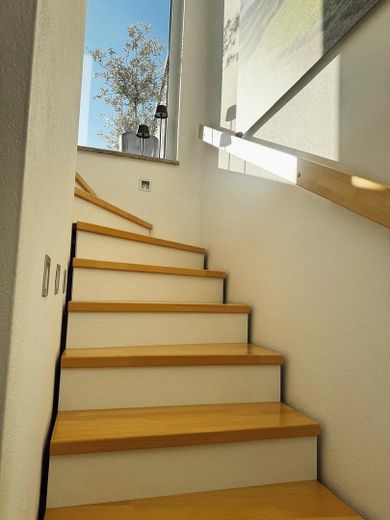 Treppe zum Dachgeschoss