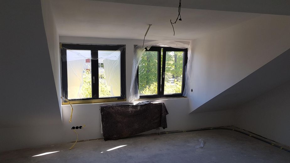 Dachgeschoss mit großen Gauben