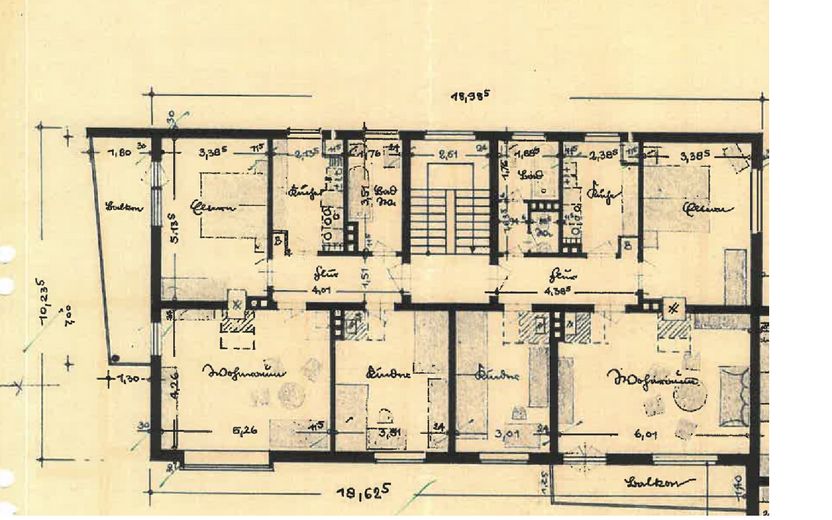 Grundriss 2. OG links & rechts