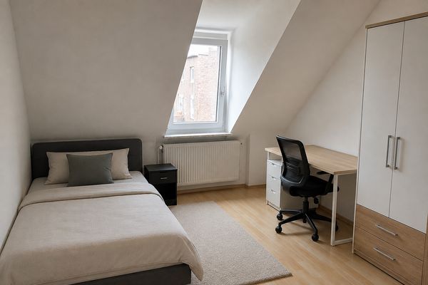 Pokój w mieszkaniu współdzielonym dla 4 osób w Dortmundzie | Umeblowany pokój | 450 € all-in