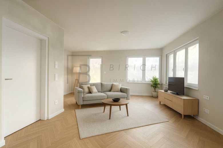 Ihr neues Zuhause in Pfuhl - Modernes Wohnen mit Dachterrasse – Wohnzimmer - Visualisierung