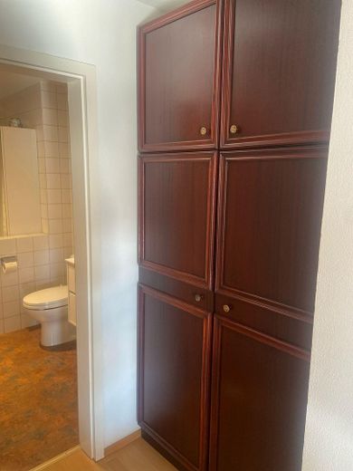 Blick aus Esszimmer in Bad