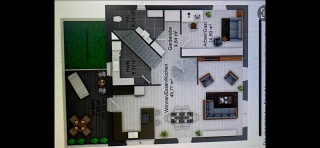 Grundriss Maisonette 1. OG