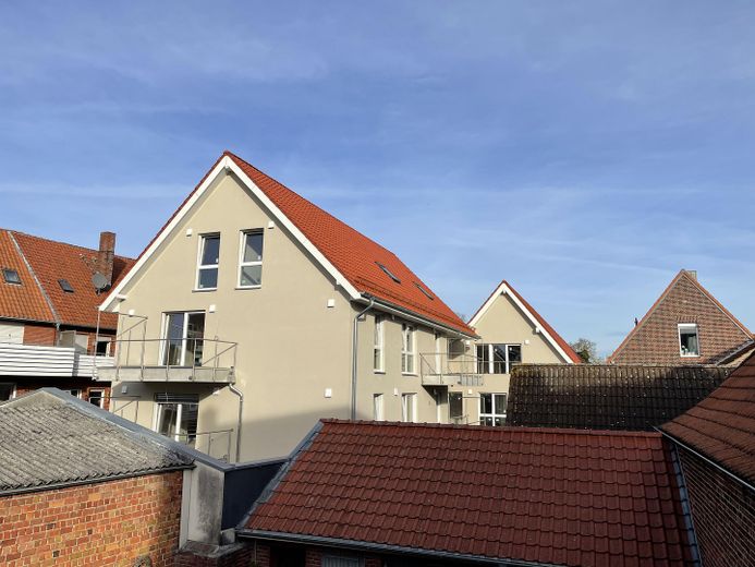 Gewerbefläche für Gastronomie am Marktplatz Drensteinfurt – Ansicht Rückseite