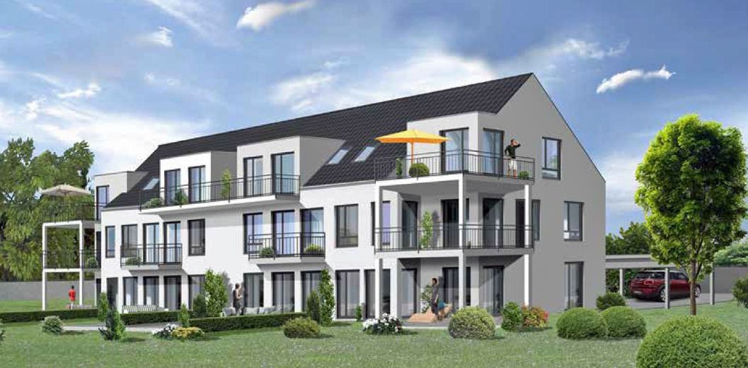 3 Zimmer Wohnung BJ 2022 – Ansicht von Süden