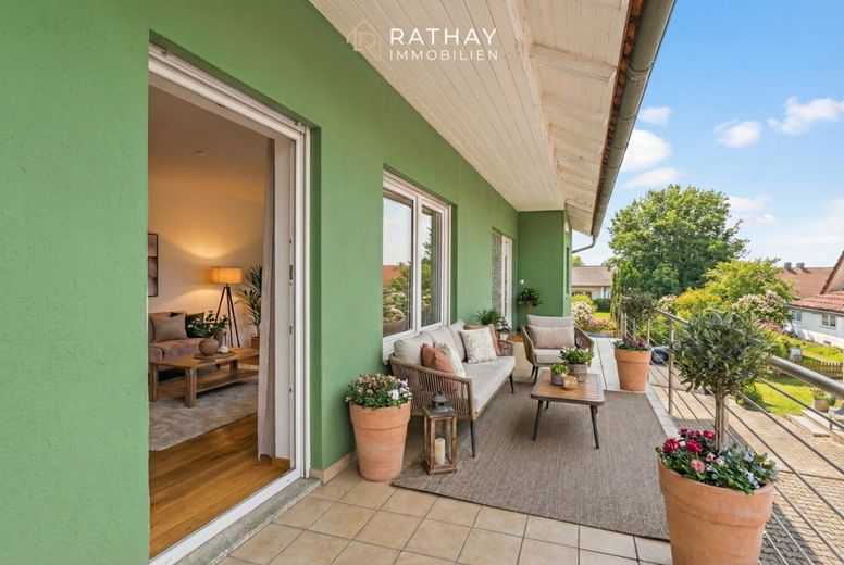 Gepflegtes Einfamilienhaus mit Garage &amp; Garten - sofort bezugsfertig – Visualisierung Terrasse