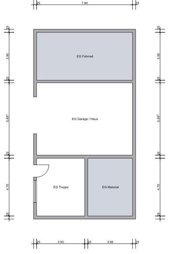 Grundriss EG (Eingang+Garage)